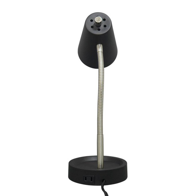 Task Table Lamp includes Led Light Bulb Black