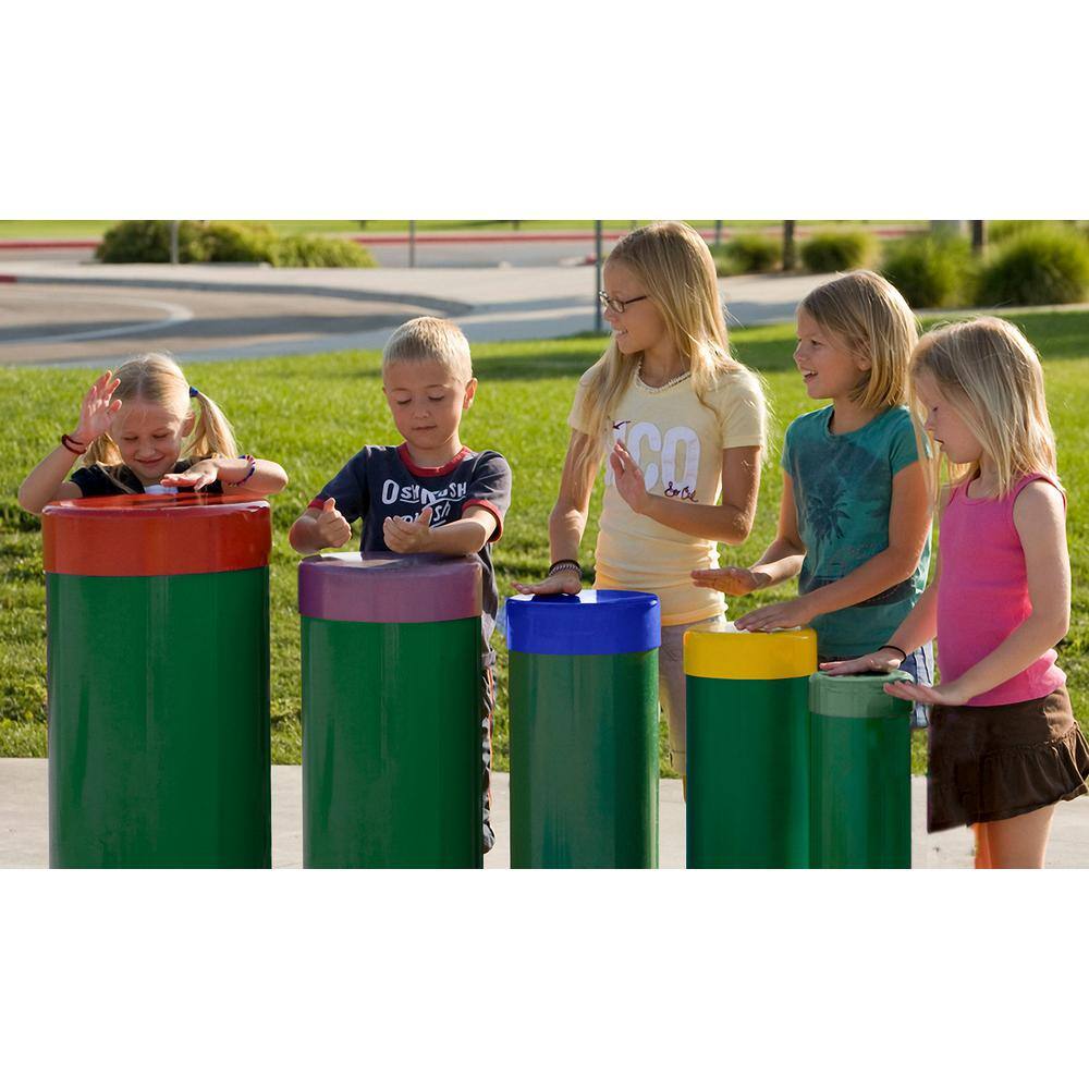 Rainbow Flush Mount Tuned Drum Outdoor Music Playset Accessory FTRD2012-16A