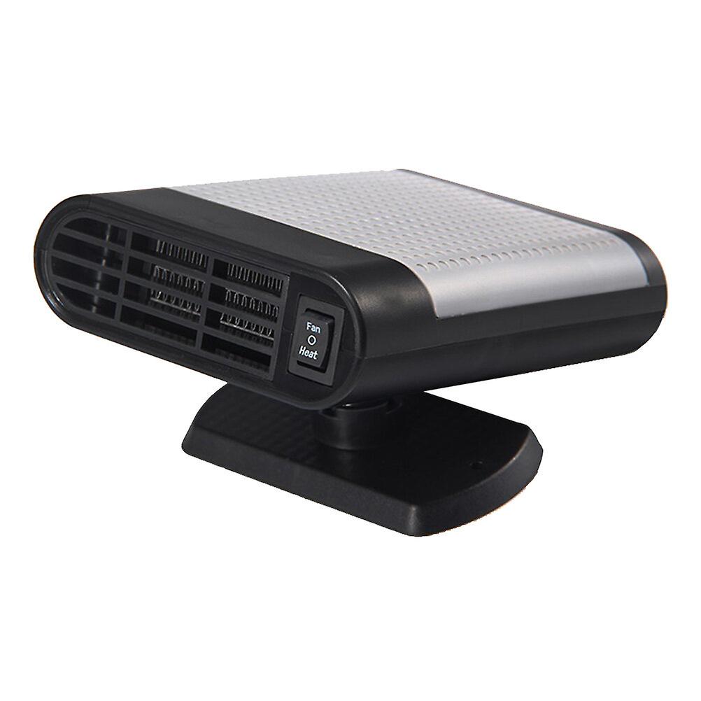 Mini 12v Car Defroster Heater Electric Vehicle Heating Fan Windshield Demister Defroster (black)