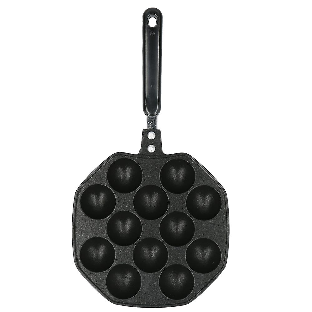 12 Cavities Aluminum Takoyaki Pan Maker Octopus Balls Egg Puffs Baking Pan Home Cooking Tools