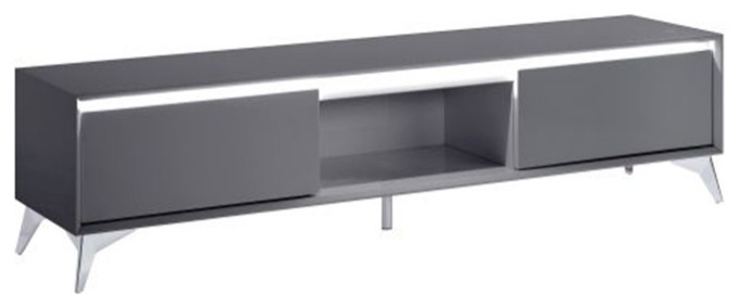 71 inch Gray TV benches wood TV stand   Midcentury   Entertainment Centers And Tv Stands   by HIGHLIGHT USA LLC  Houzz