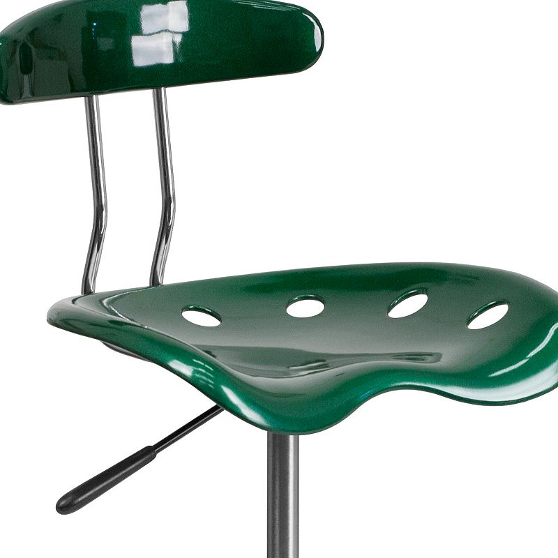 Flash Furniture Bradley Green Tractor Seat Drafting Stool