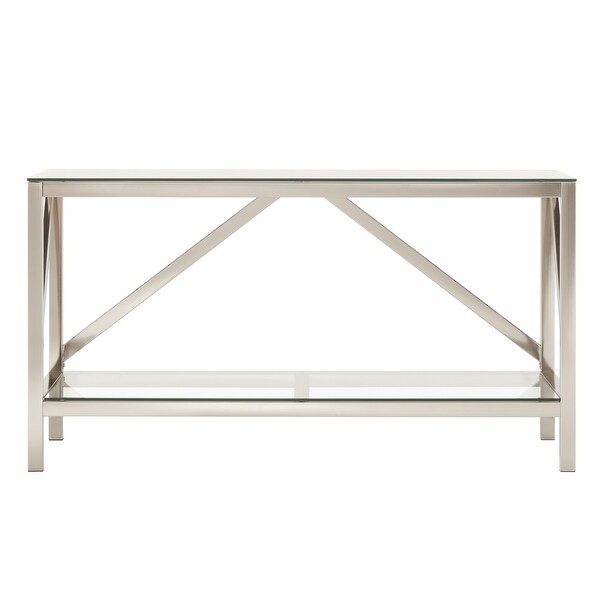 Brynn Brush Nickel TV Stand or Entertainment Center by iNSPIRE Q Modern