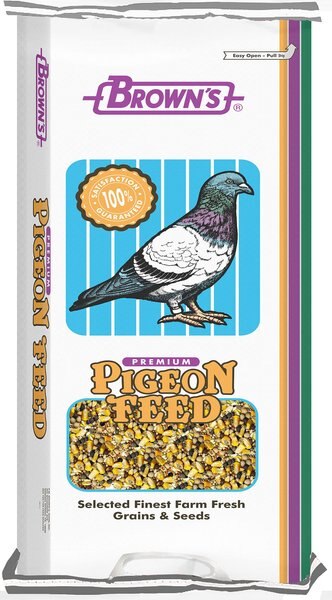 Brown's Developer Small Corn Seeds and Grains Dove and Pigeon Bird Food， 50-lb bag