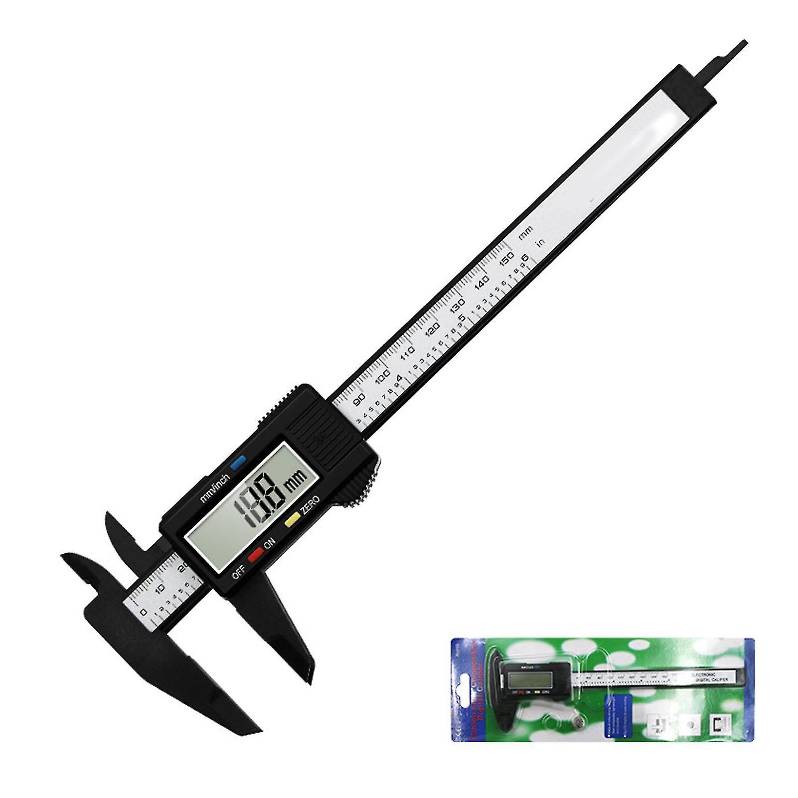 Black Electric Digital Display Vernier Caliper Accurate LCD High Strength Automatic Shut Down Caliper 0‑150mm