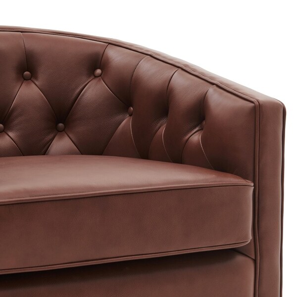 Walsh Top Grain Leather Swivel Chair