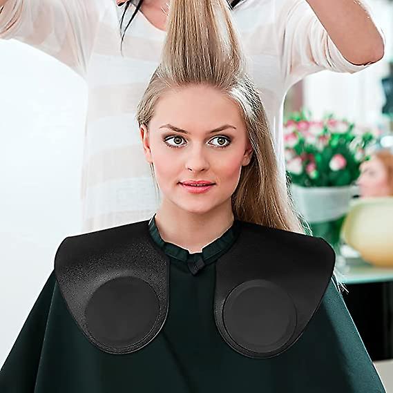 Salon Hair Cutting Collar Cape， Hair Cutting Cape Angular And Straight Cutting Guidelines Hair Dye Cape For Hairdressing Black