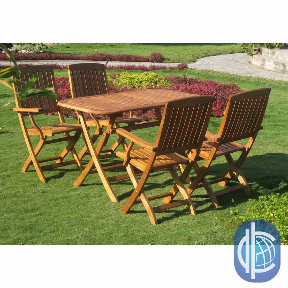 International Caravan Royal Tahiti Almeria 5 Piece Outdoor Dining Set