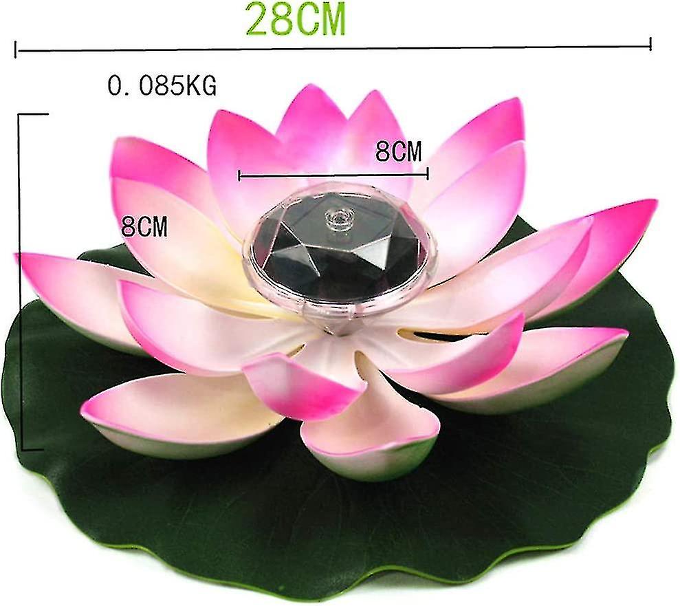 Lotus Light， Solar Floating Pool Decorative Lotus Led Color Changing Night Light For Pool Party