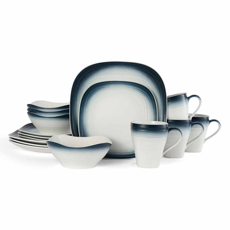 Mikasa Swirl Square 16-pc. Dinnerware Set