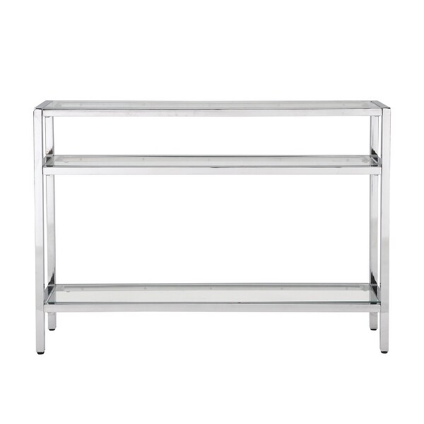 Luca 3-tier Metal and Glass Console Table