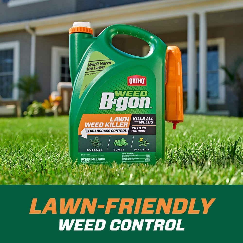 Ortho Weed B-gon 1 gal. Lawn Weed Killer Ready-To-Use plus Crabgrass Control with Trigger Sprayer 042521005