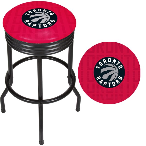 NBA Black Ribbed Bar Stool - City