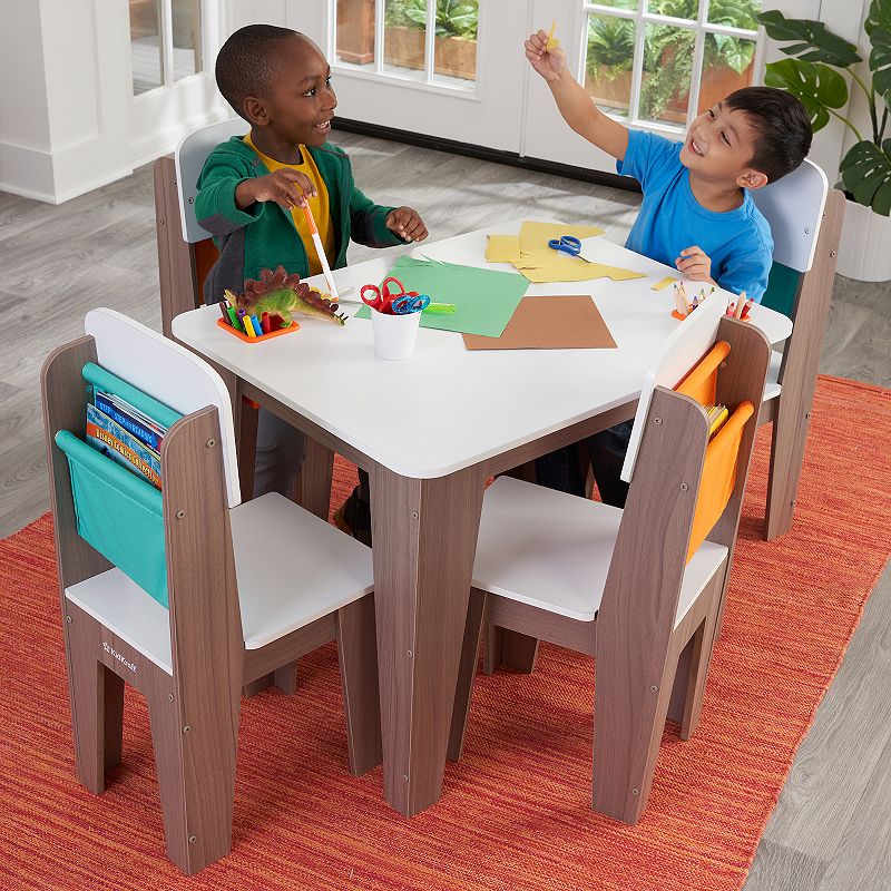 KidKraft Pocket Storage Table and 4 Chair Set