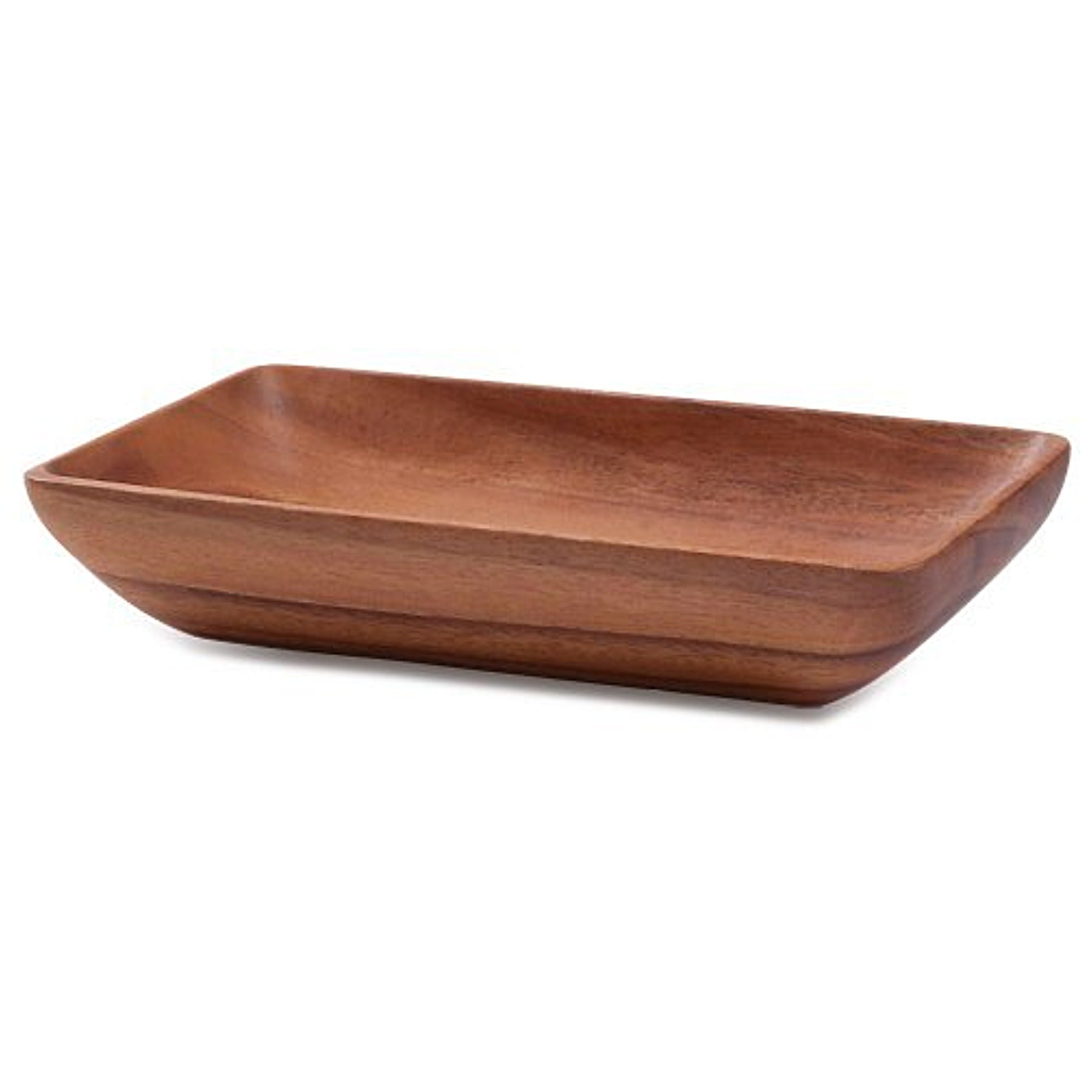 Acacia Wood 2 x 10 x 6 Rectangular Bowl