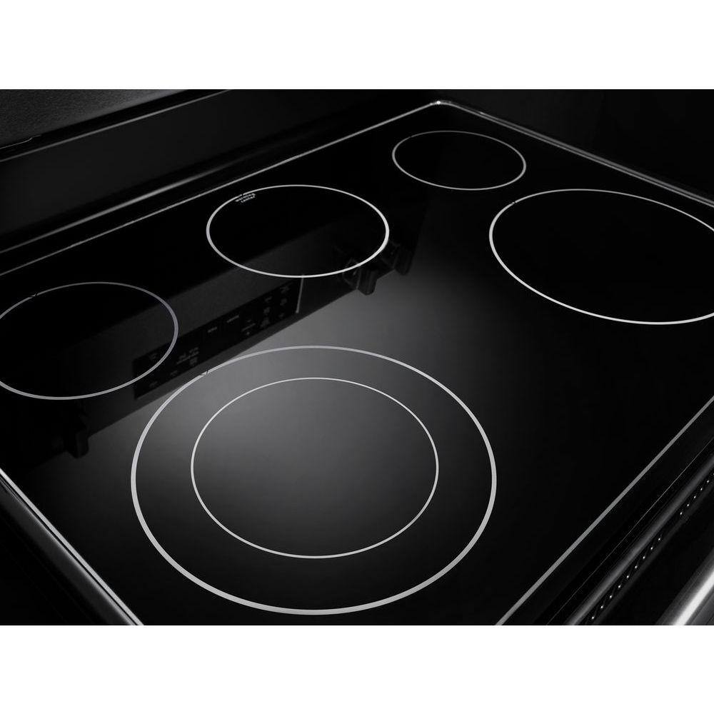 Maytag 5.3 cu. ft. Electric Range with Shatter-Resistant Cooktop in Fingerprint Resistant Stainless Steel MER6600FZ