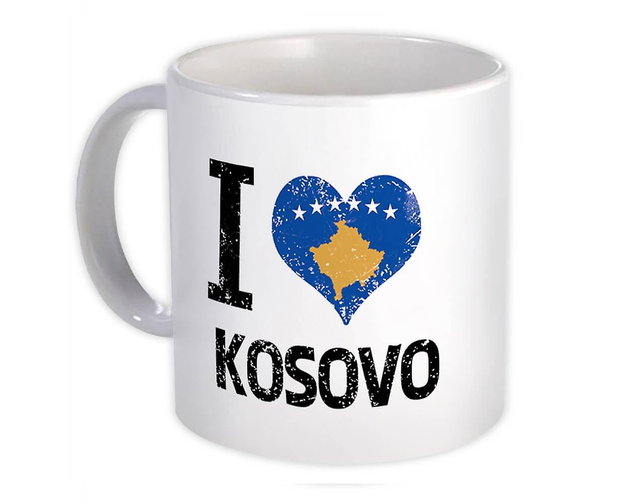 Gift Mug: I Love Kosovo Heart