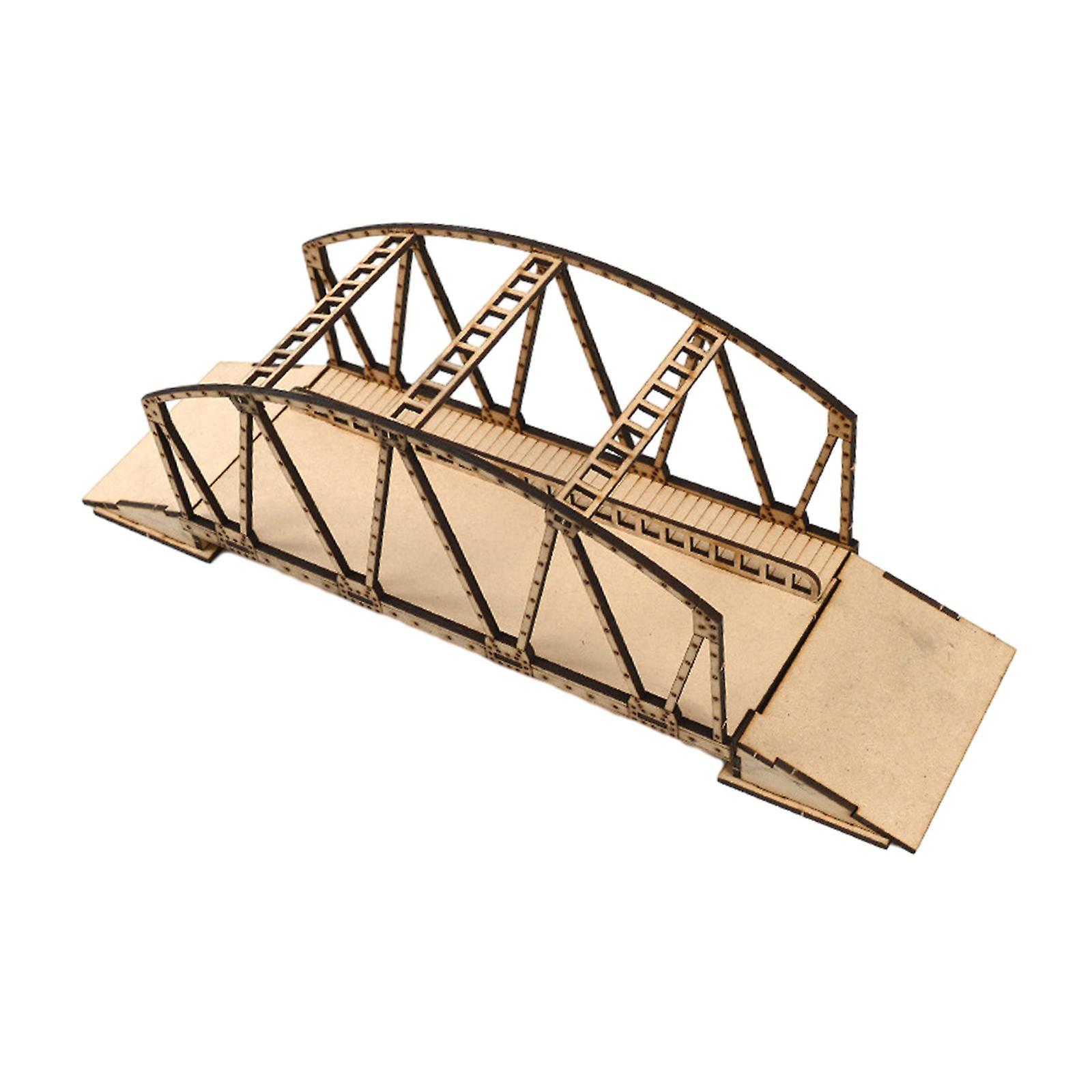 1/72 Scale Wooden Bridge Model Handmade For Boys Girls Children Party Favors Large Bridge