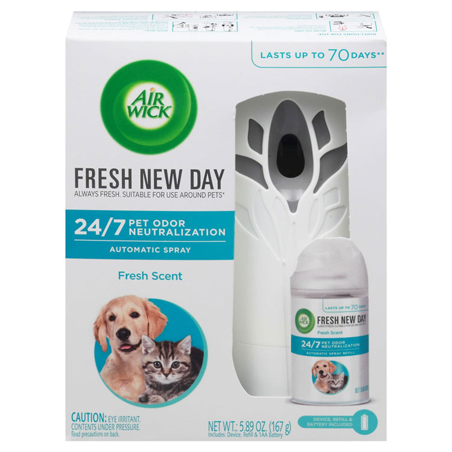 Pet Odor Neutralization Automatic Spray Starter Kit by Air Wickandreg; RAC02720CT