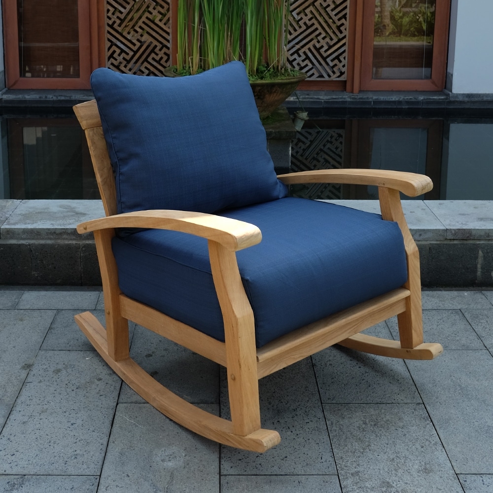 Leon 3 piece Teak Patio Chat Set with Cushion by Havenside Home