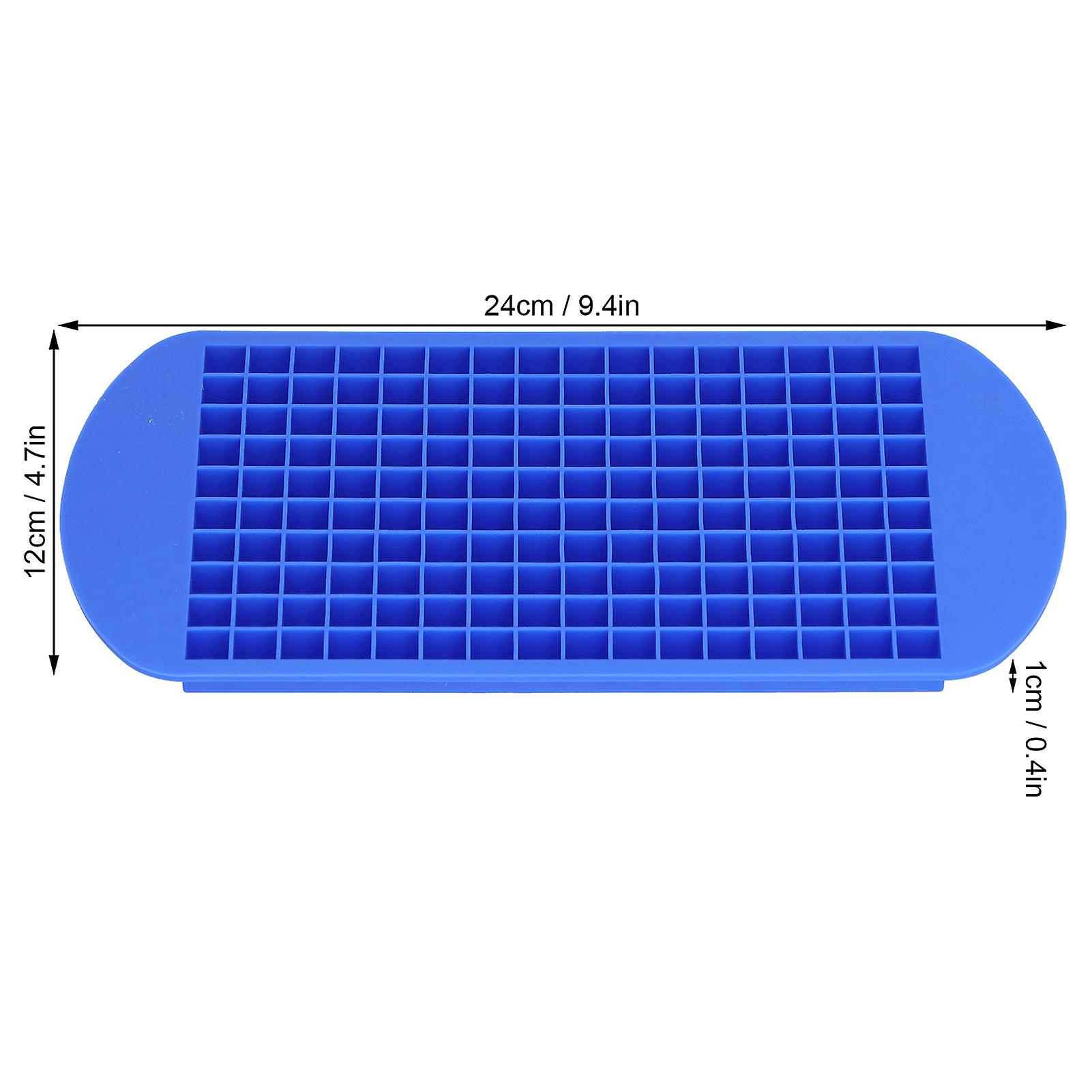 Ice Cube Tray， 160 Grid Silicone Square Chocolate Mold Ice Mold Trays Easy To Release Flexible Diy Baking Tools For Pudding Cake Chocolate[blue]