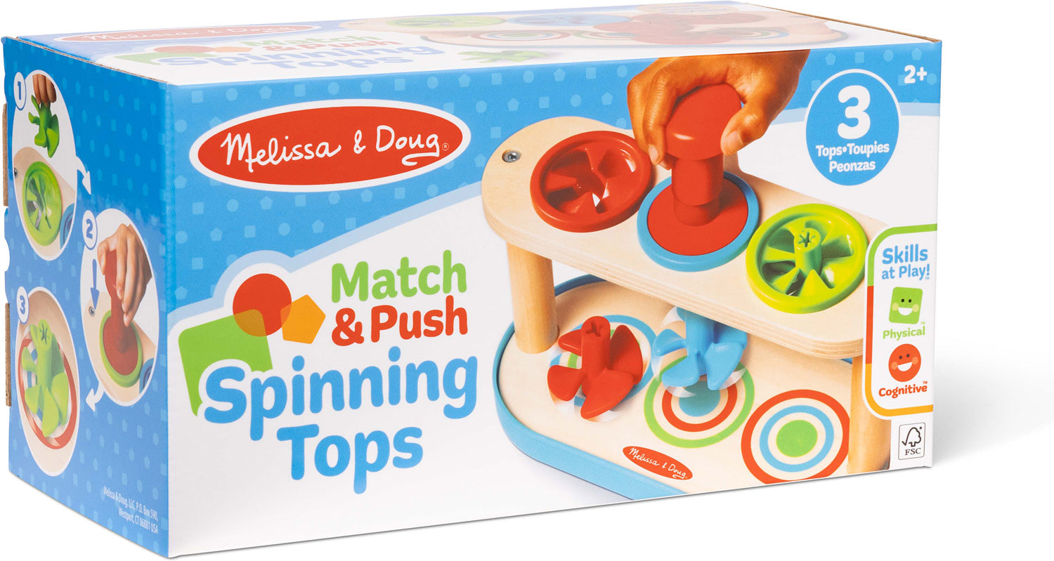 Match and Push Spinning Tops