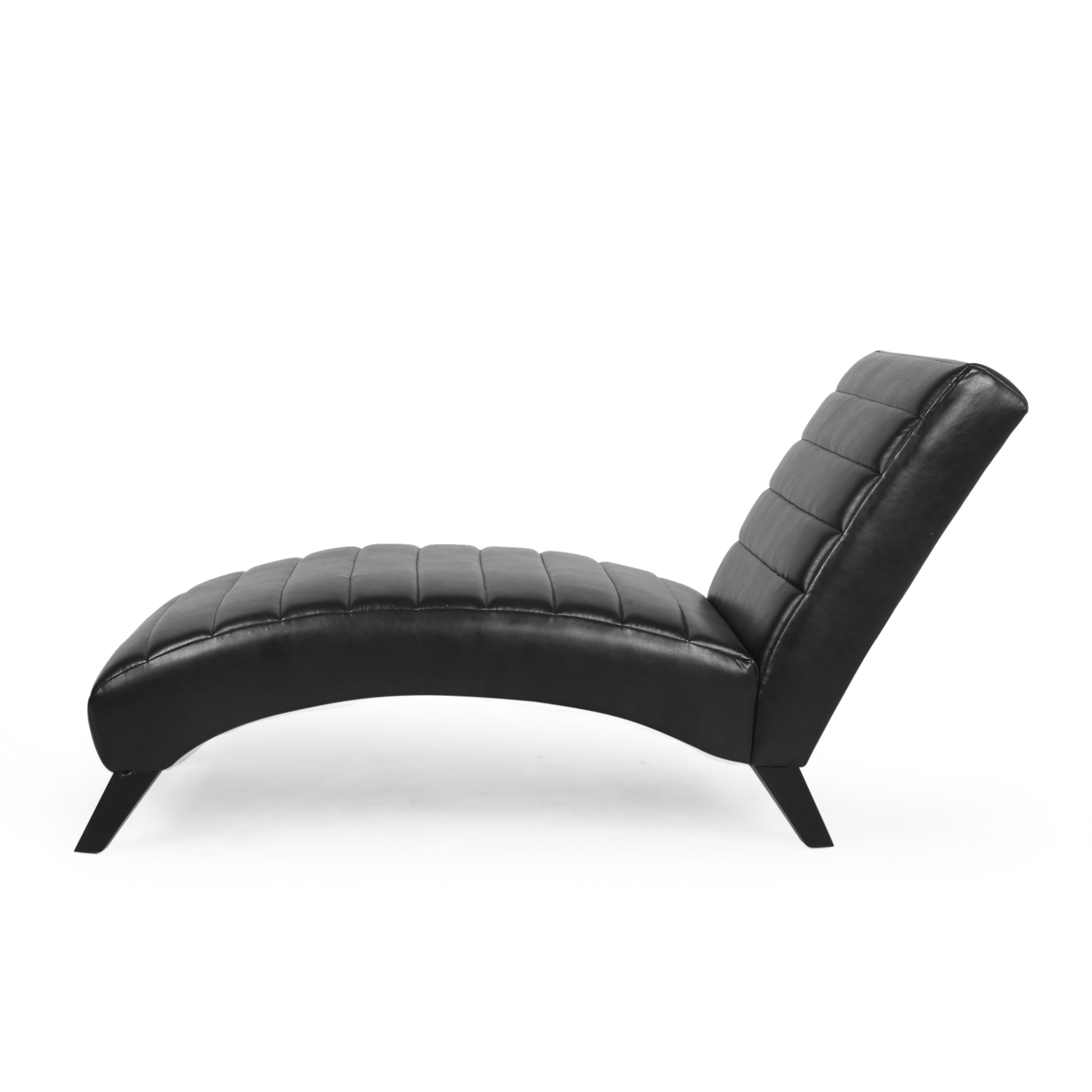 Metter Contemporary Channel Stitch Chaise Lounge