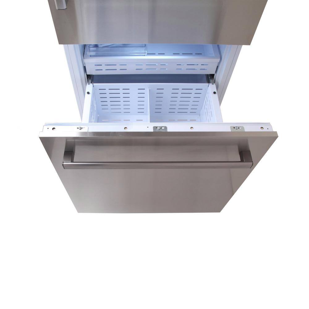 Kucht 30 in. Width 16 cu. ft. Built-In Bottom Freezer Refrigerator in Custom Panel Ready Counter Depth KR300SD