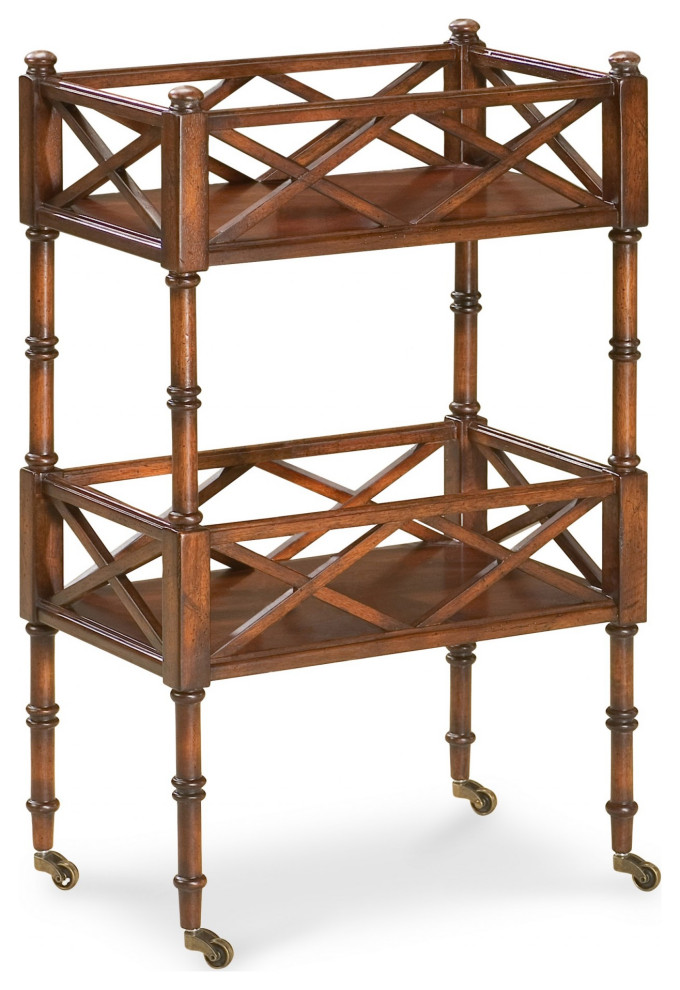 Plantation Cherry Mobile Server   Traditional   Side Tables And End Tables   by UStradeENT LLC  Houzz