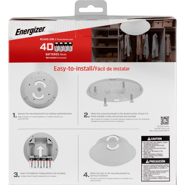 Energizer 300 Lumens Indoor Led Ceiling Fixture Motion Sensing Ceiling Lights White