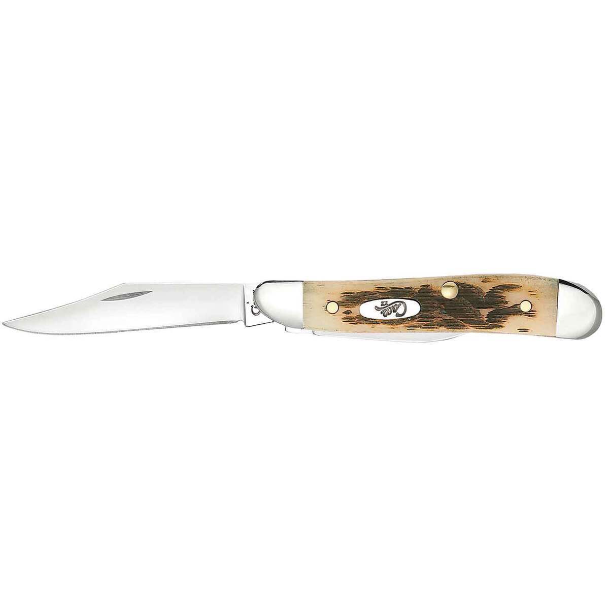 Case Peanut 2.1 inch Folding Knife  Amber