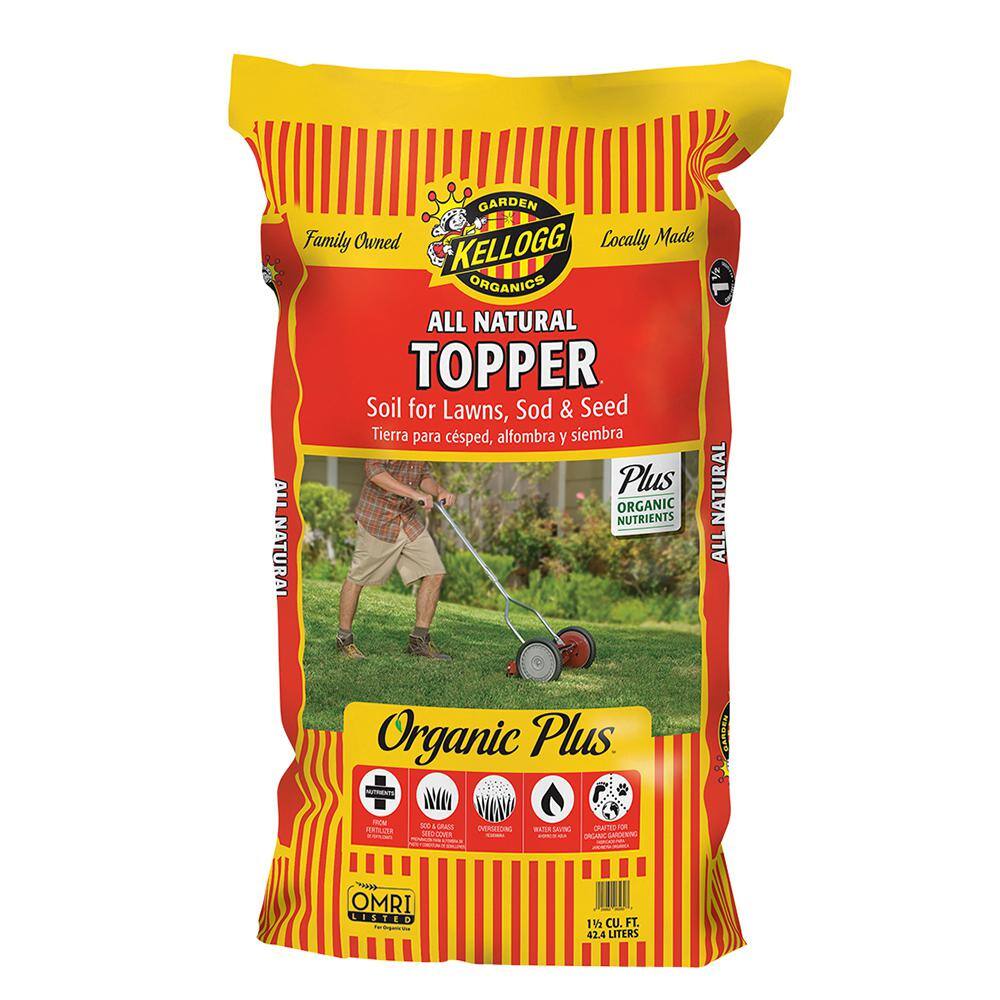 Kellogg Garden Organics 1.5 cu. ft. All Natural Topper Lawn Soil for Seed and Sod 6560