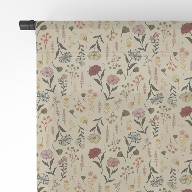 Avenie Cottage Garden Iv Single Panel Sheer Window Curtain Society6