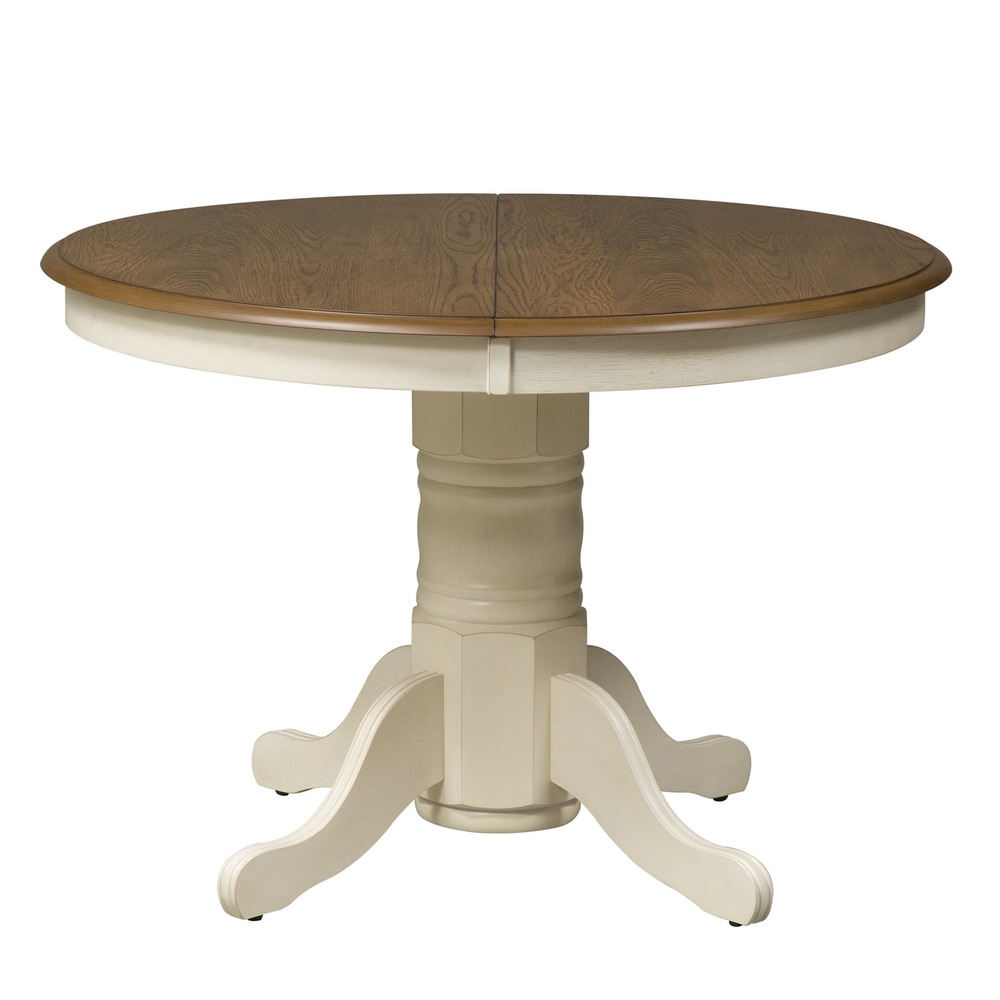 The Gray Barn Springfield Honey and Cream Pedestal Table