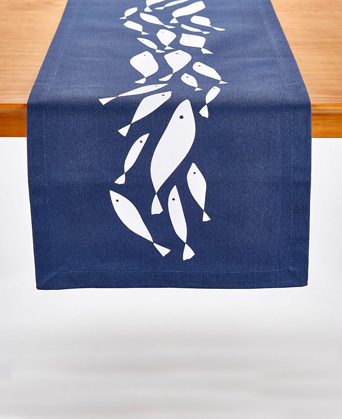 Tableau School of Fish Printed Table Runner 72 x 14