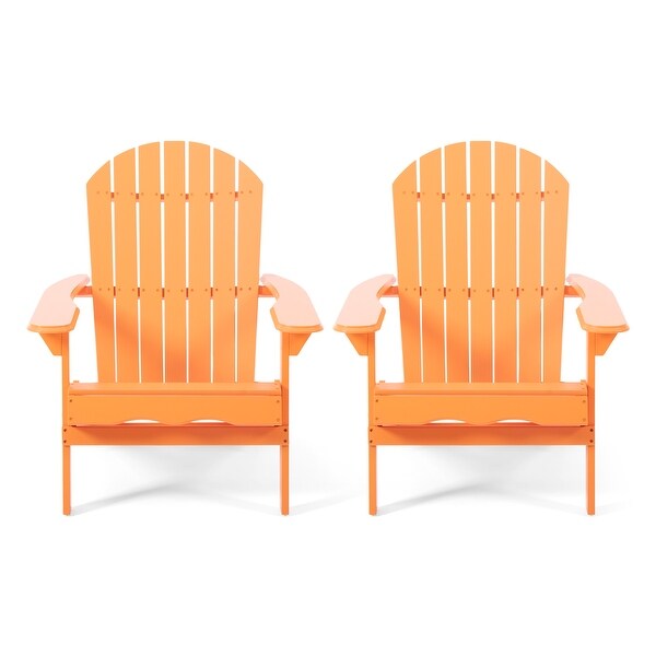 Hanlee Outdoor Rustic Acacia Wood Folding Adirondack Chair (Set of 2) by Christopher Knight Home