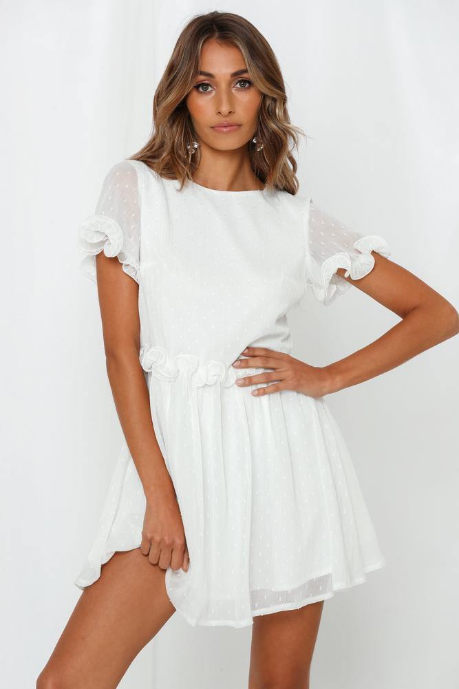 Dolly Days Dress White