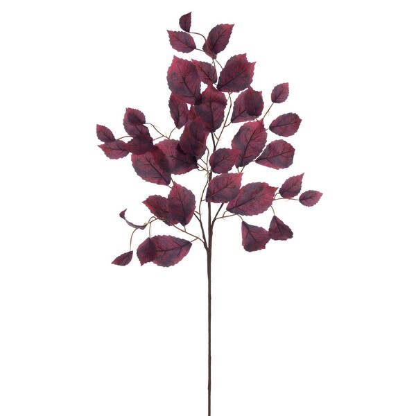 Vickerman 32 Burgundy Artificial Leaf Spray，3 per bag.