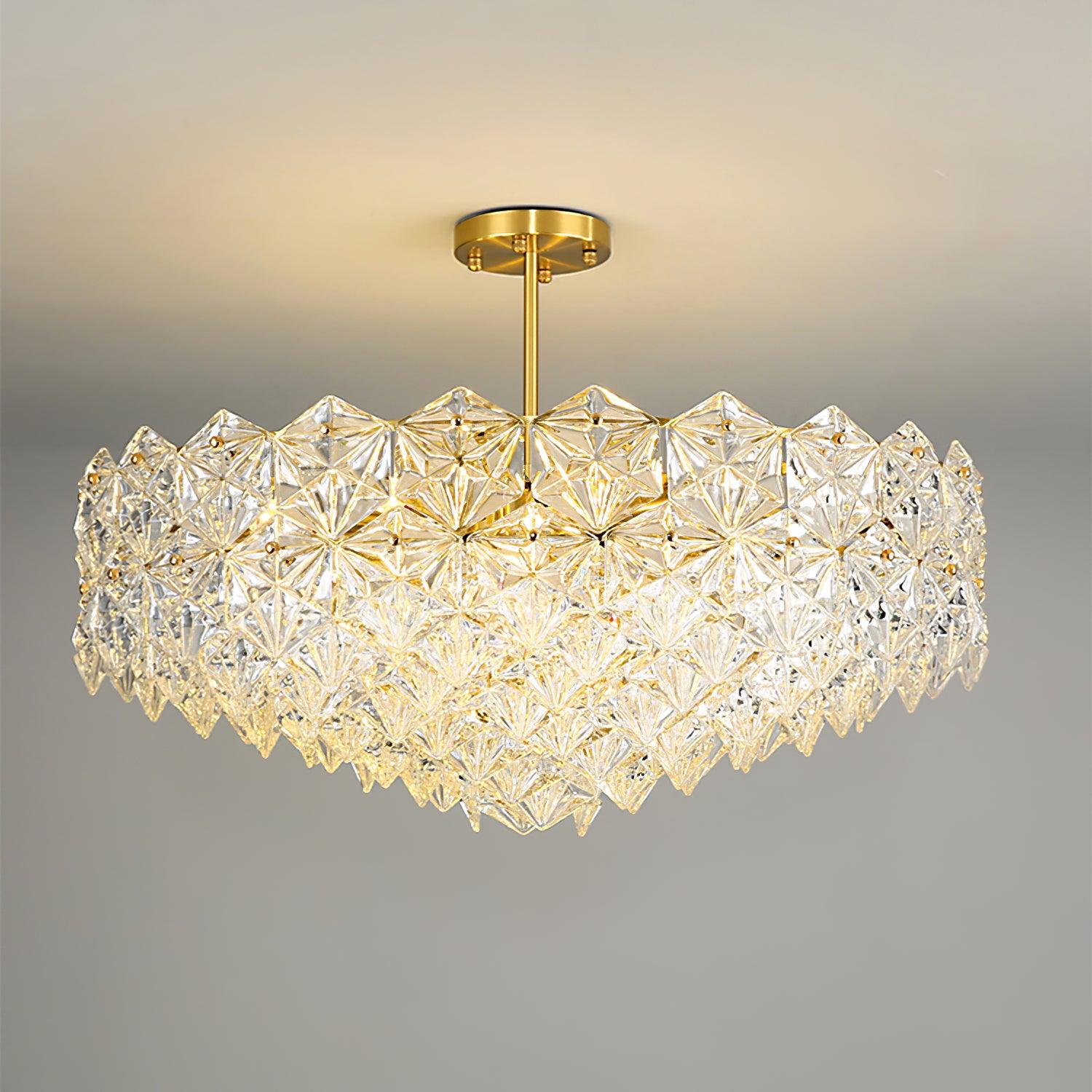 Snowflake Glass Chandelier