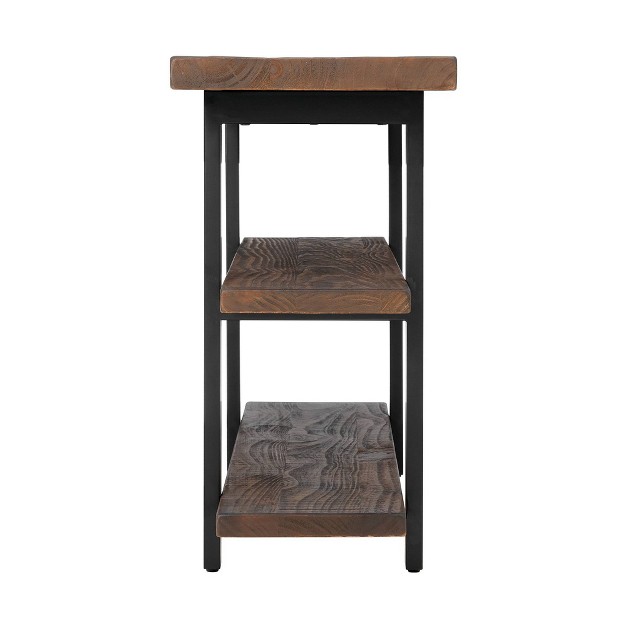 Pomona 2 Shelf Console Table Brown Alaterre Furniture