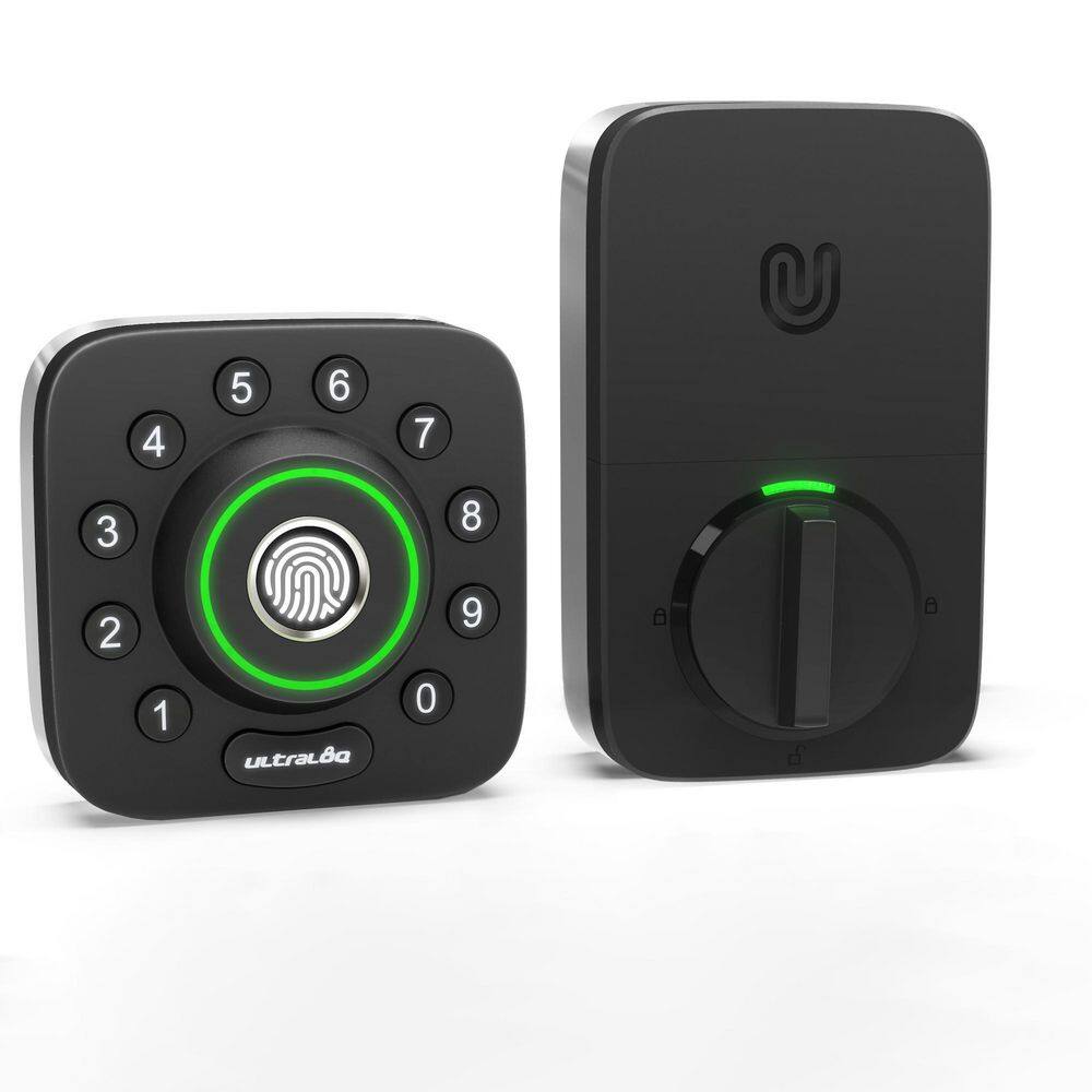 Ultraloq U-Bolt Pro Black with Satin Nickel Wi-Fi Smart Lock Deadbolt with Fingerprint and Keypad ‎UUL-U-BOLT-PRO-WIFI