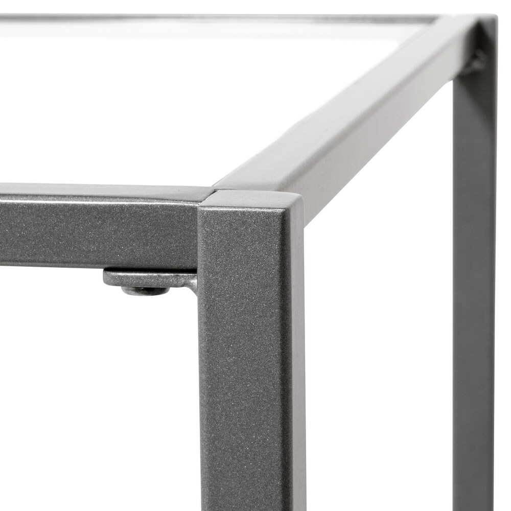 Carbon Loft Heimlich Metal/Glass Rectangle Coffee Table