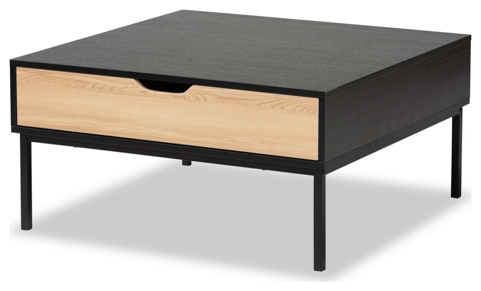 Liliane Modern Two Tone Coffee Table   Industrial   Coffee Tables   by Baxton Studio  Houzz