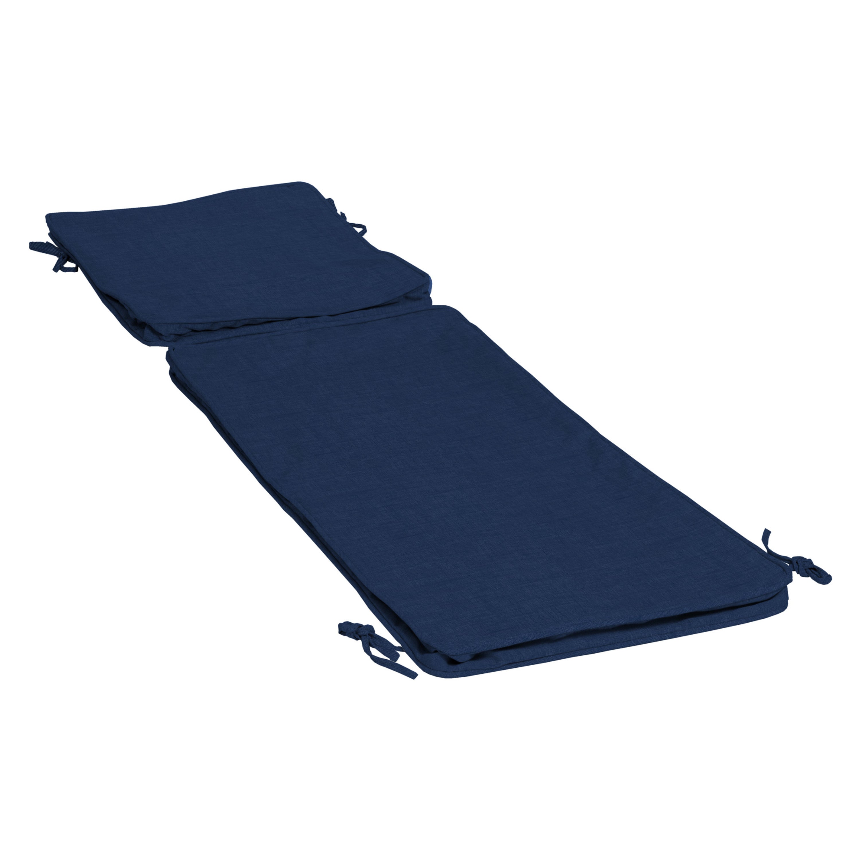 Arden Selections ProFoam Essentials Outdoor Chaise Lounge Cushion 72 x 21， Sapphire Blue Leala