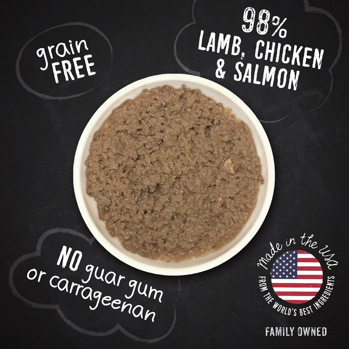 Hound and Gatos 98% Lamb， Chicken and Salmon Grain-Free Canned Cat Food