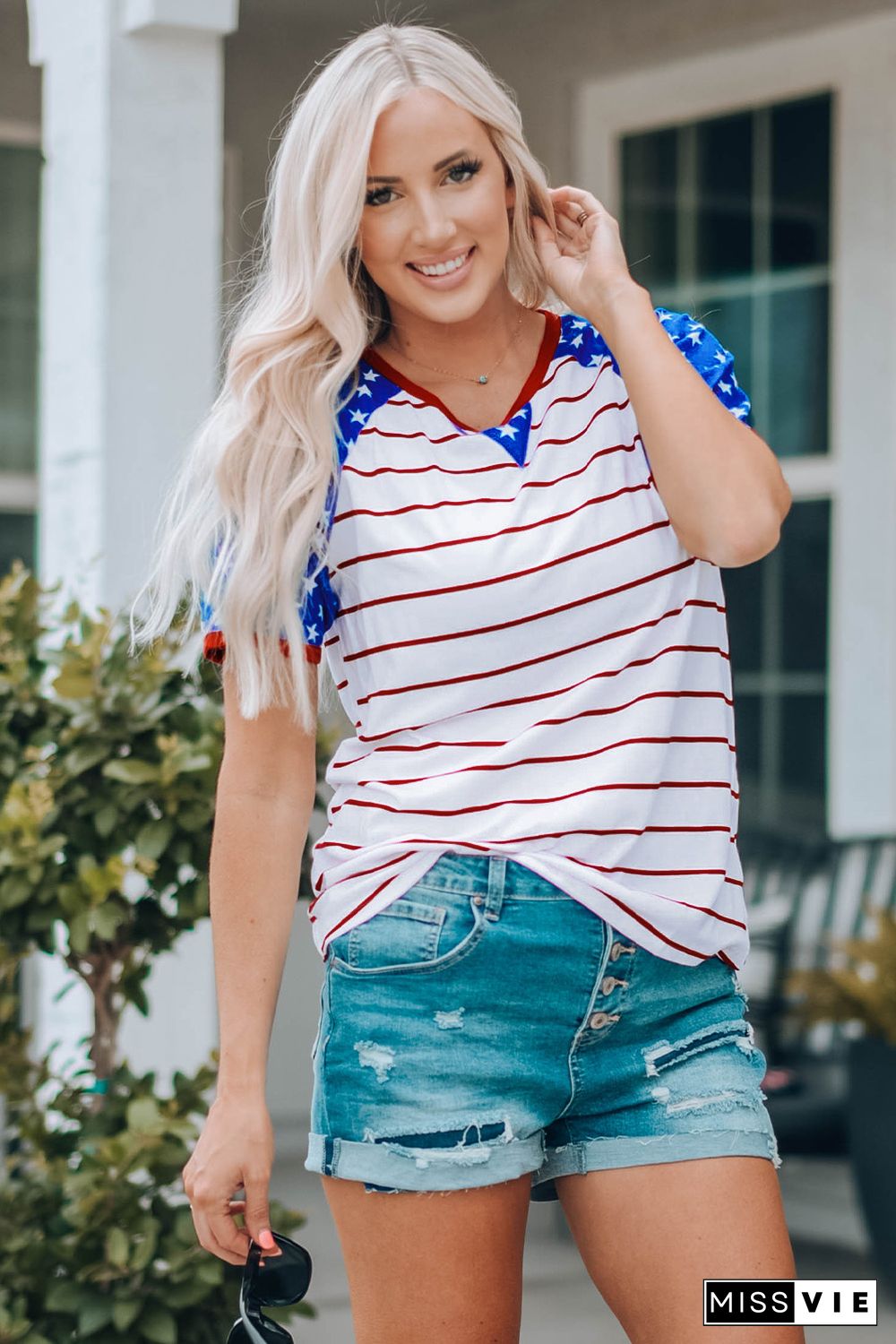 Stars and Stripes National Day Tee