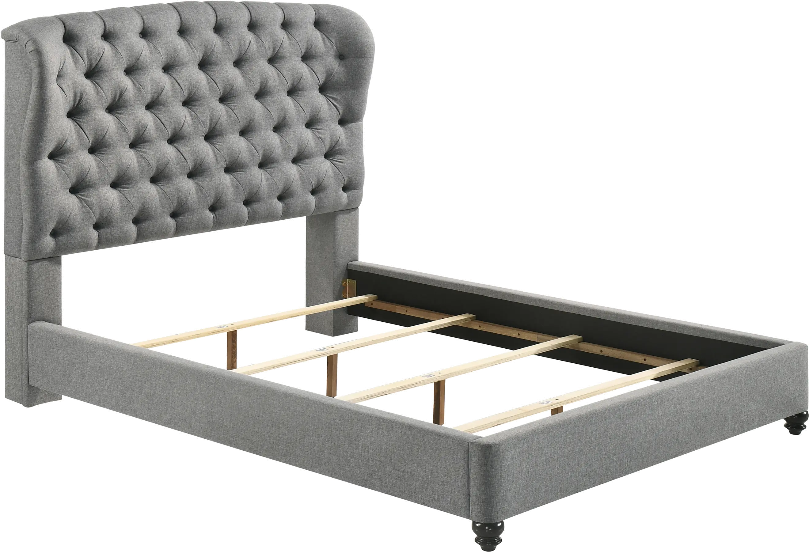 Lyla Gray Queen Upholstered Bed