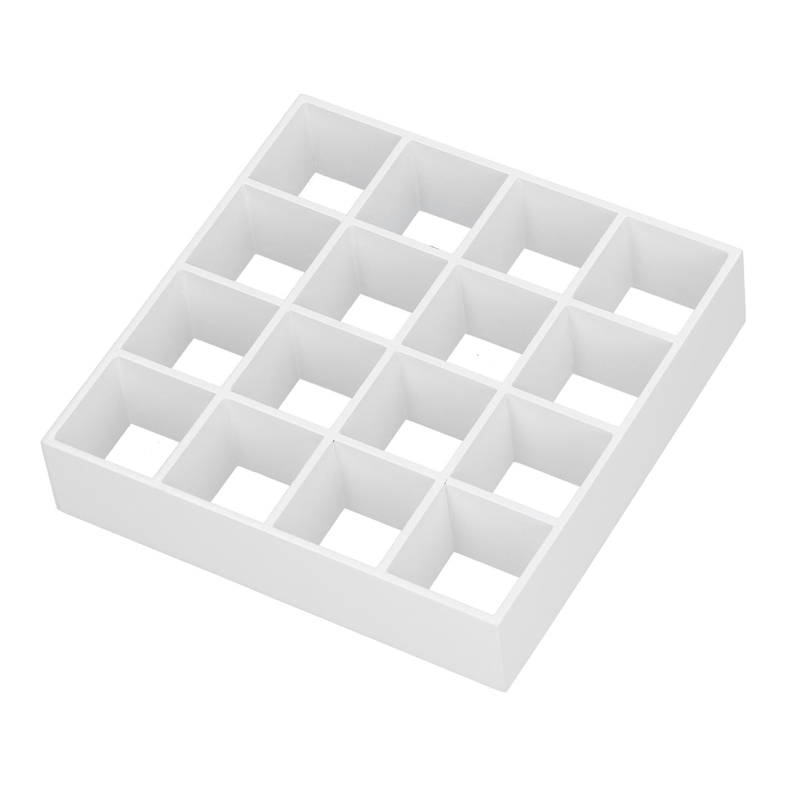 1:12 Dollhouse 16 Grid Display Shelf Miniature Wooden Storage Rack Furniture Accessorieswhite