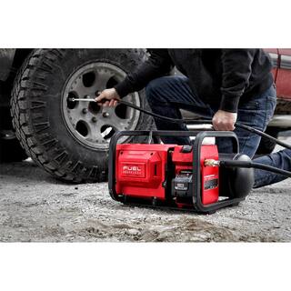 MW M18 FUEL Brushless Cordless 2 Gal. Electric Compact Quiet Air Compressor wM12 FUEL Brushless Cordless 3 in. Cut Off Saw 2840-20-2522-20