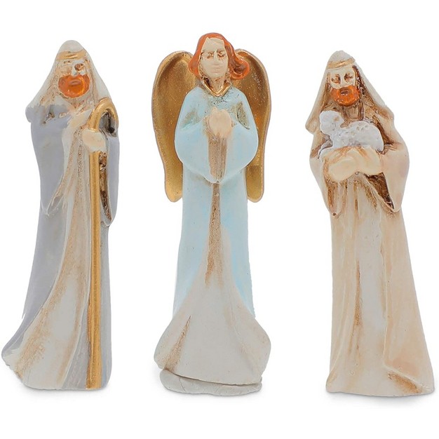 Faithful Finds 8 Pieces Mini Nativity Scene Figurines Religious Christmas Decorations 2 Inches